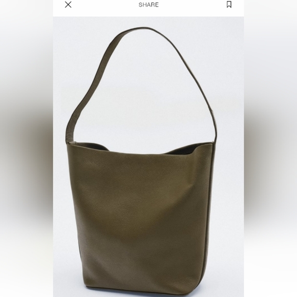 ZARA Leather Bucket Bag - Picture 5 of 9